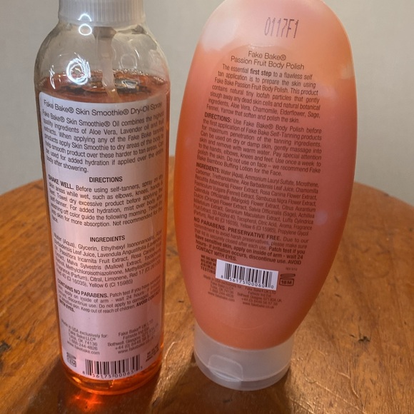 Fake bake body polish and skin smoothie dry oil set. New sealed. - Picture 2 of 4